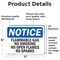Signmission Flammable Gas No Smoking No Open Flames No Sparks OSHA Notice Sign, Vinyl Decal, 7in W x 5in L, 2PK OS-2PACK-NS-D-57-L-12757 - alternate 5